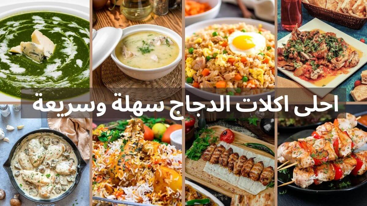 اكلات الدجاج سهلة وسريعة