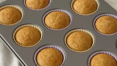 ميني كيك بالموز للدايت