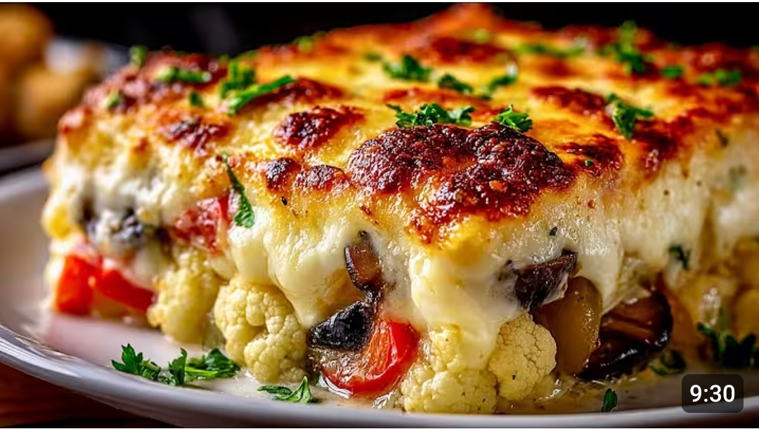 صينية بروكلي (شفلور) بالفرن