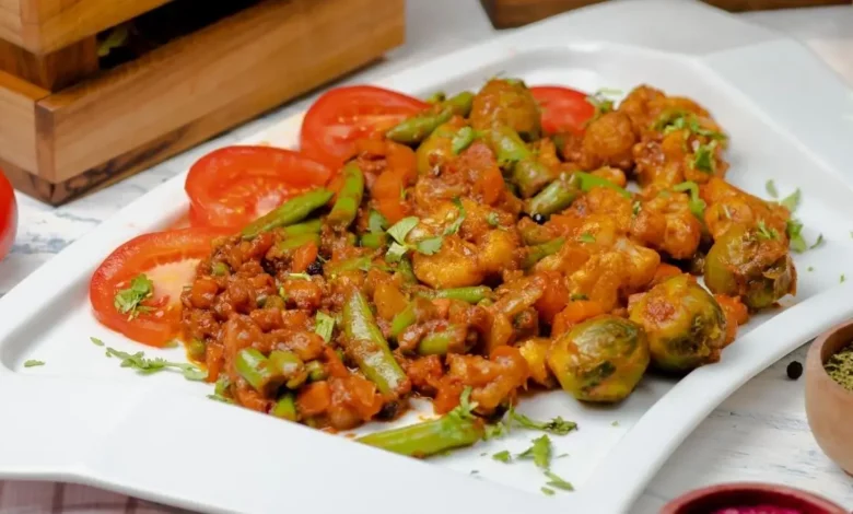 دجاج باللوبيا الخضراء