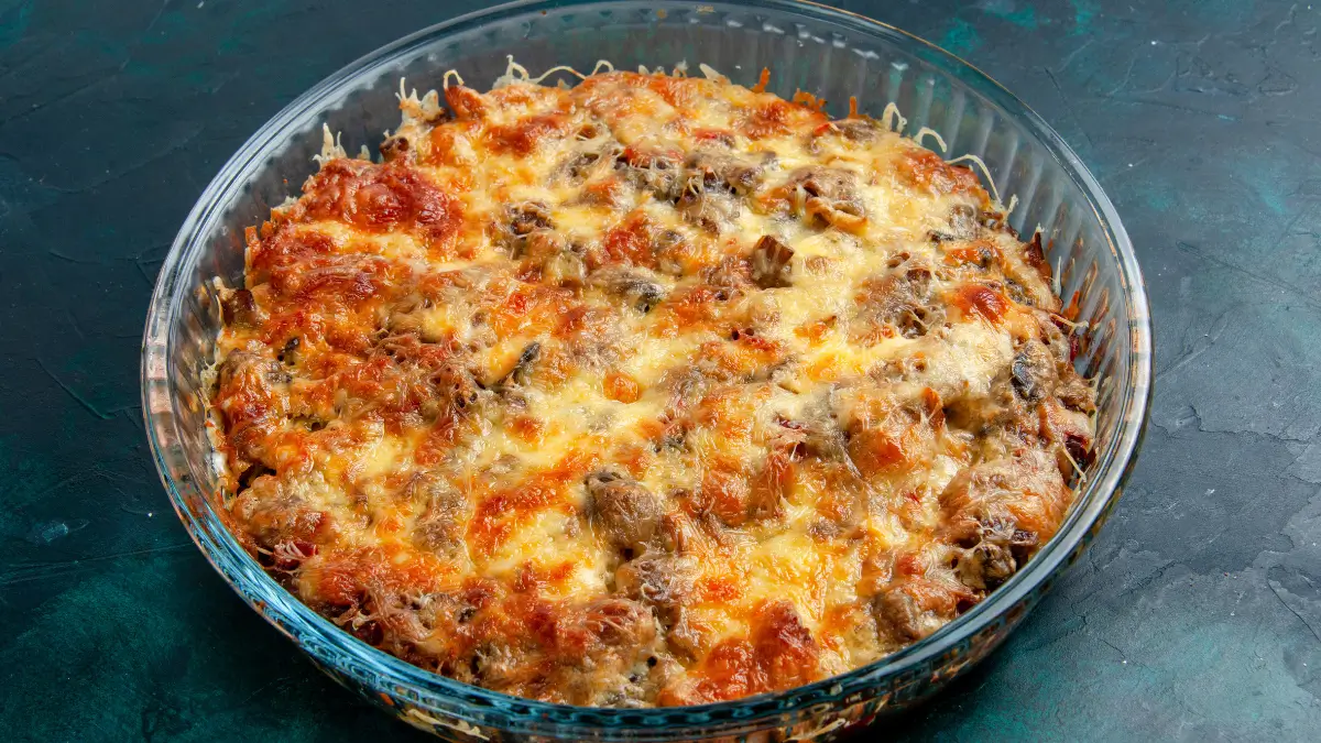 غراتان الباذنجان باللحم المفروم